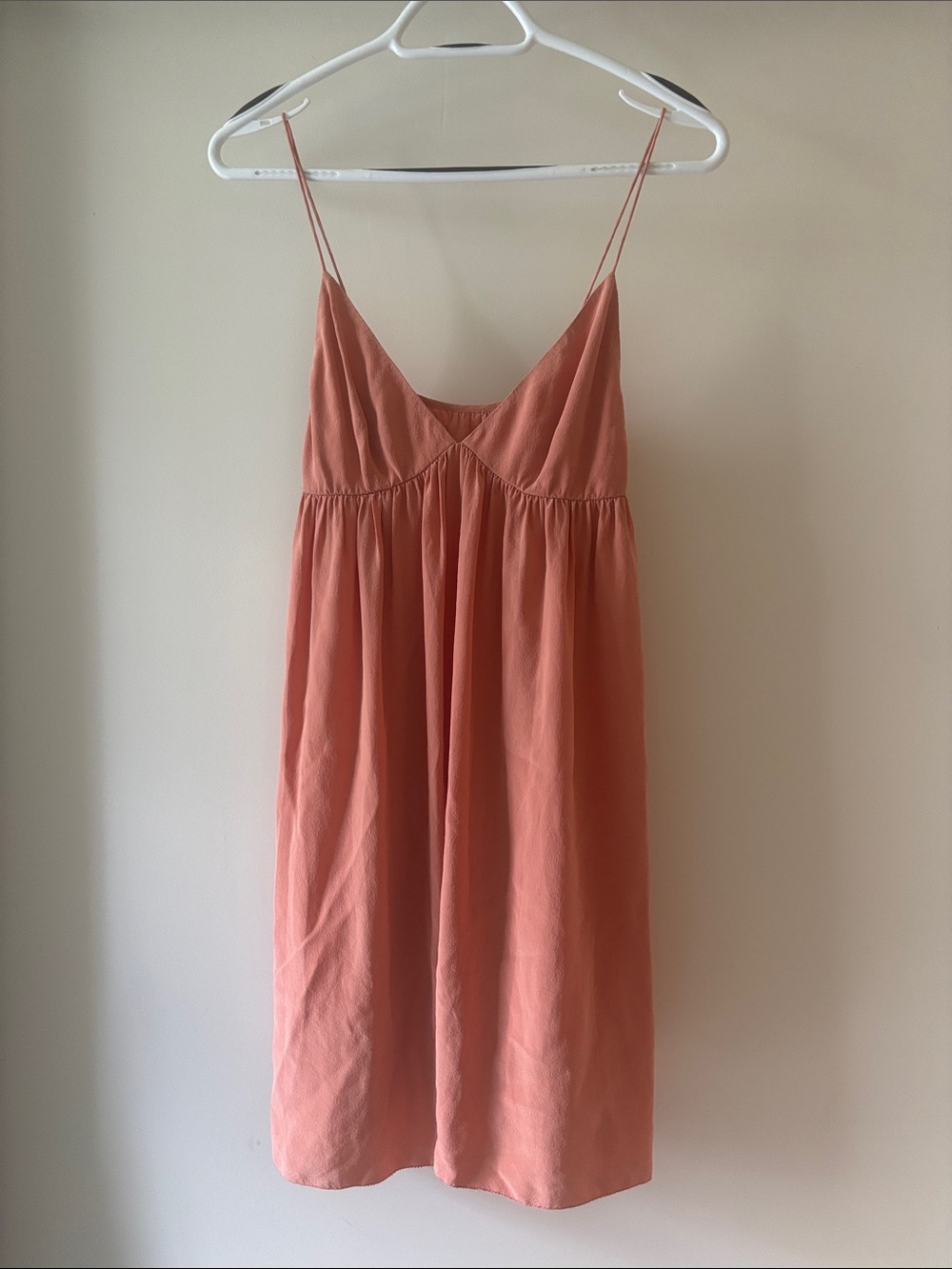 Wilfred Dusty Coral Spaghetti-Strap Mini Dress